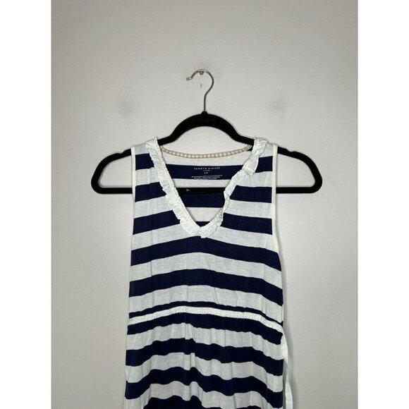 Tommy Hilfiger Sleepwear Dress Womens Blue White Stripe Sleeveless Size Small - Picture 5 of 14